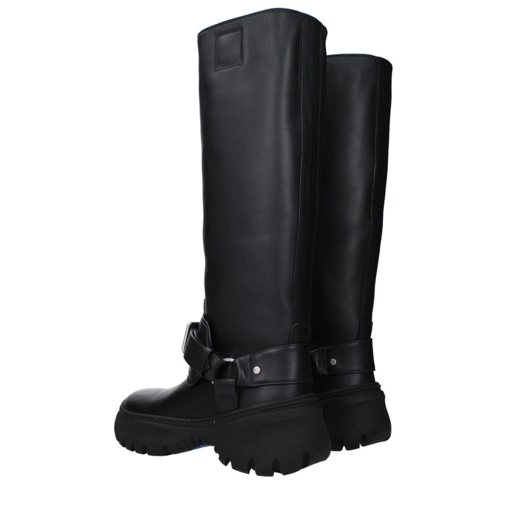Black Leather Boot