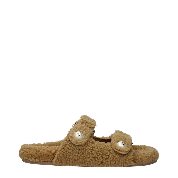 Brown Fabric Slipper