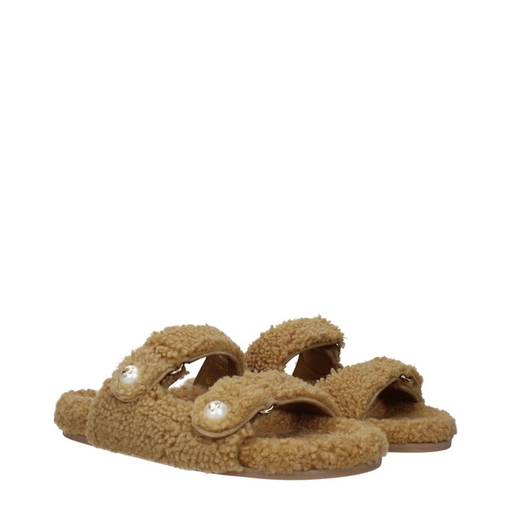 Brown Fabric Slipper