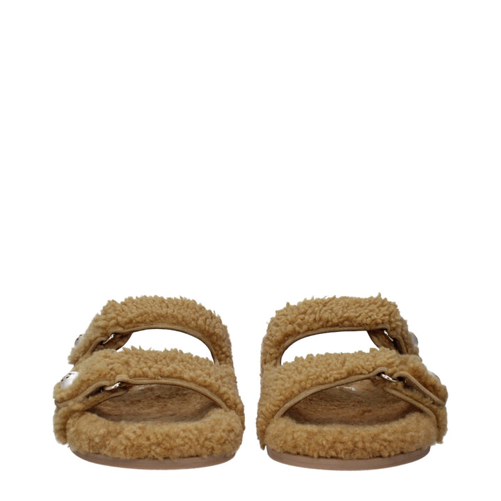 Brown Fabric Slipper