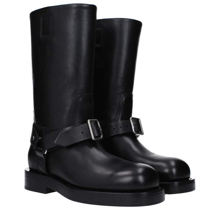 Black Leather Boot