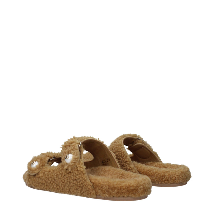 Brown Fabric Slipper