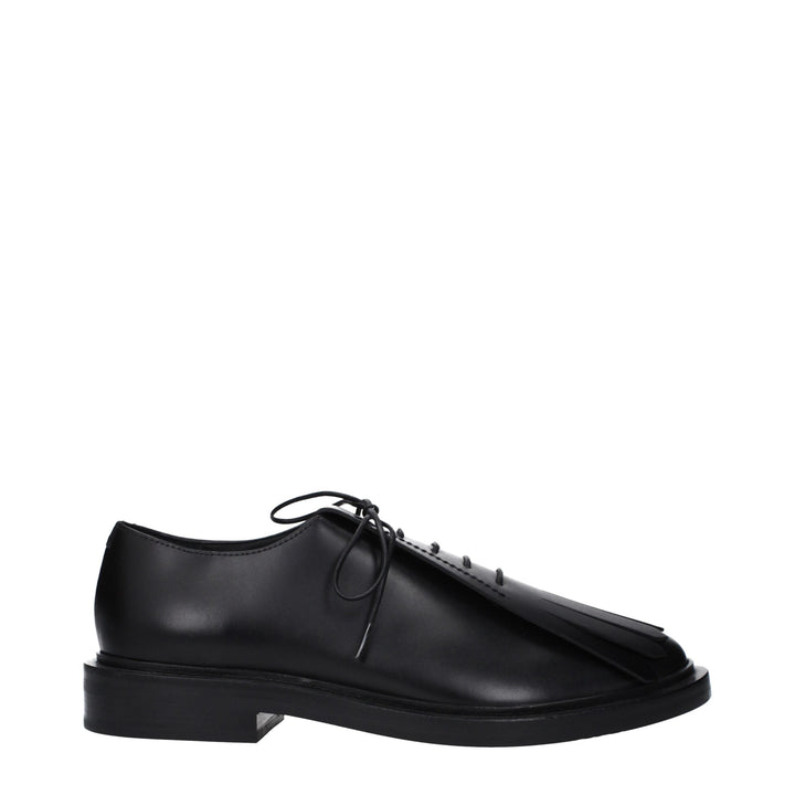 Black Leather Oxfords And Derby