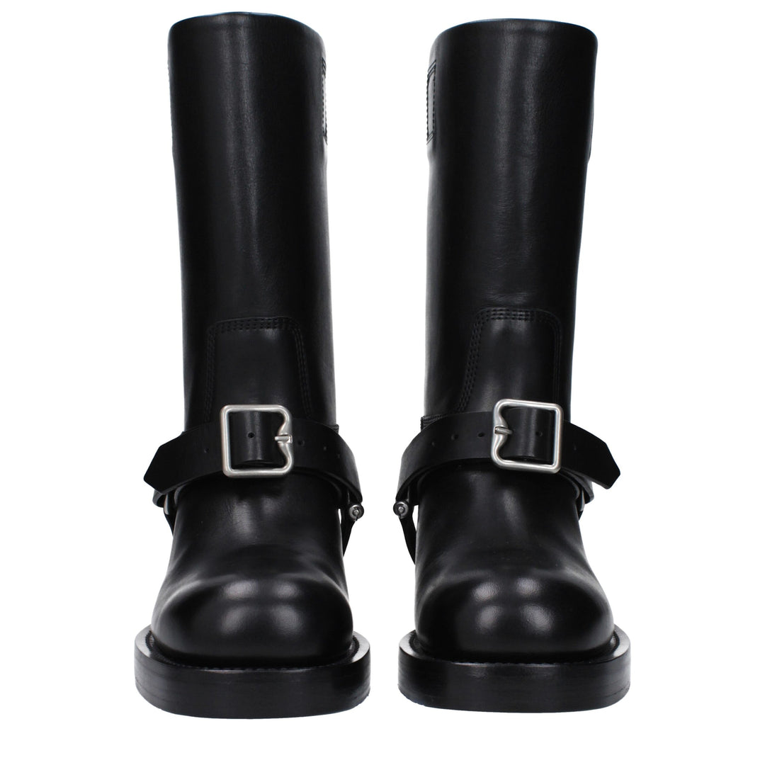 Black Leather Boot