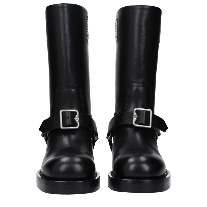 Black Leather Boot