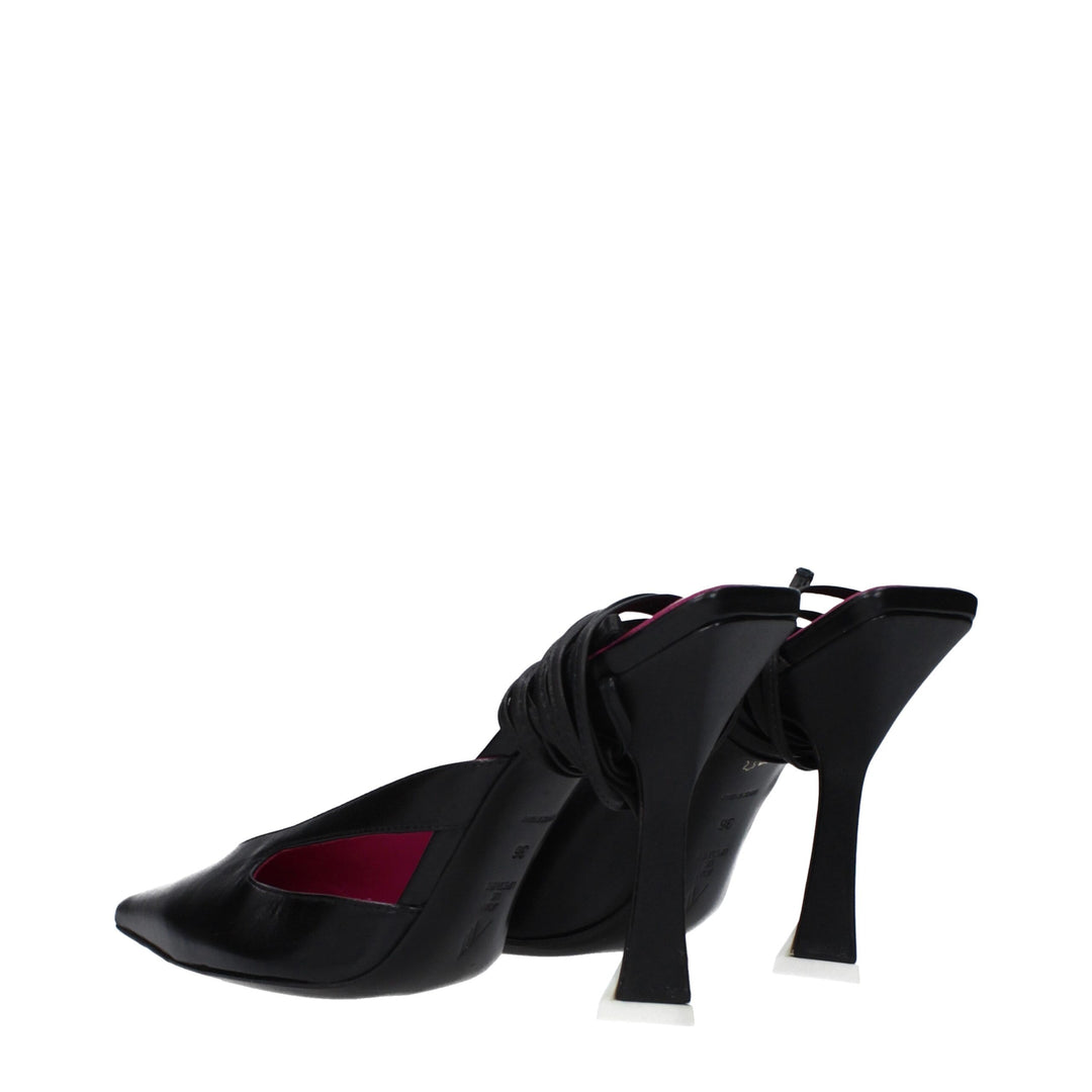 Black Leather Sandal