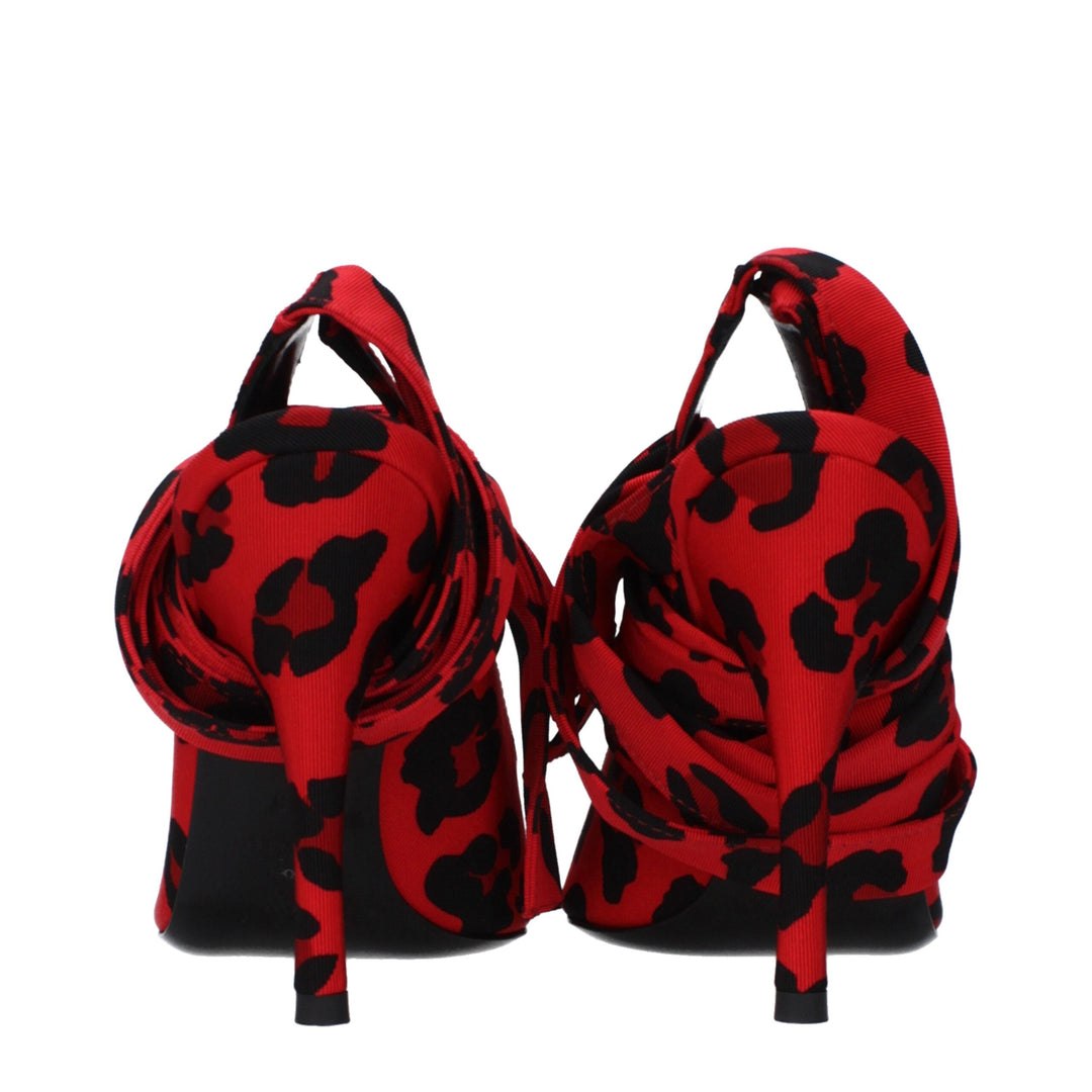 Red Fabric Sandal