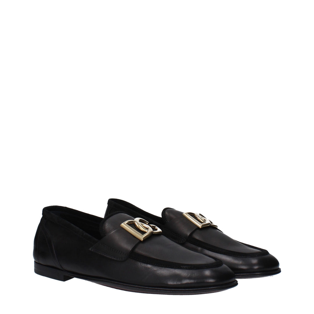 Black Leather Loafer