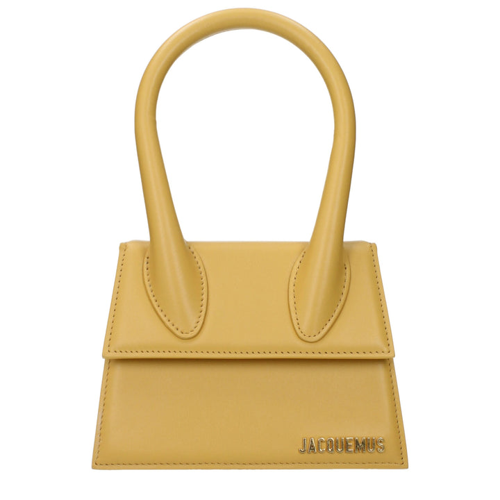 Jacquemus Yellow Leather Handbags
