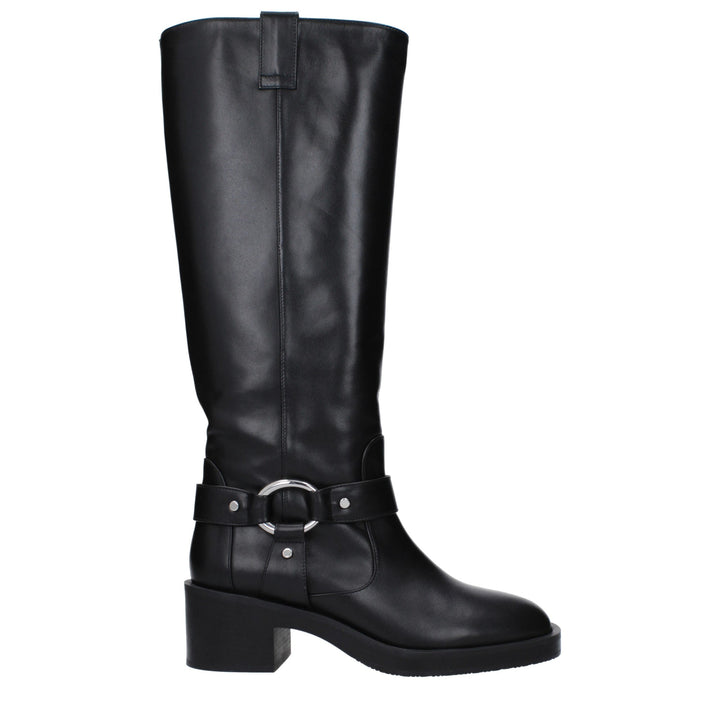 Black Leather Boot