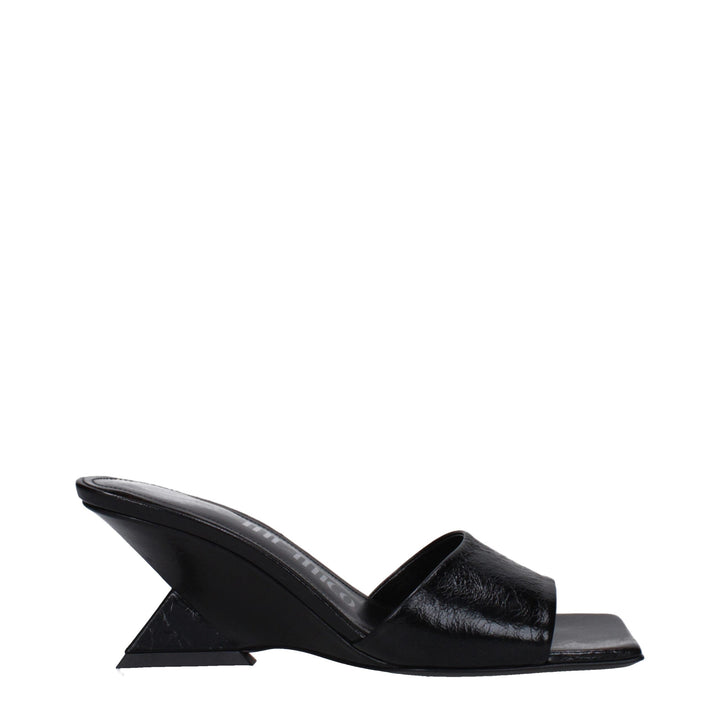 Black Leather Sandal