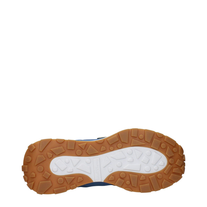 Blue Fabric Sneakers