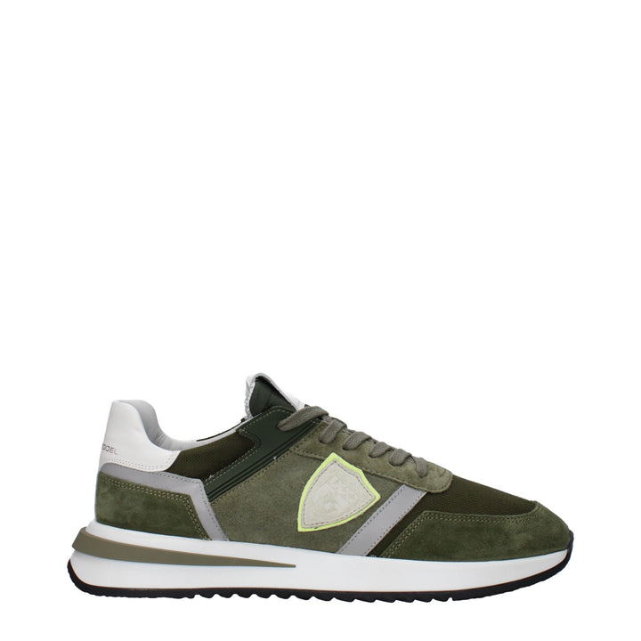 Green Leather Sneakers