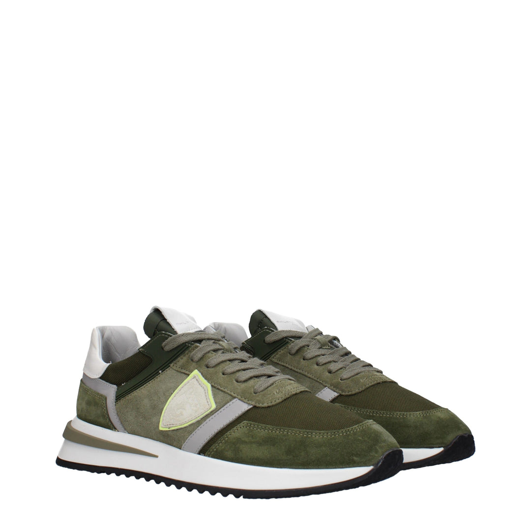 Green Leather Sneakers