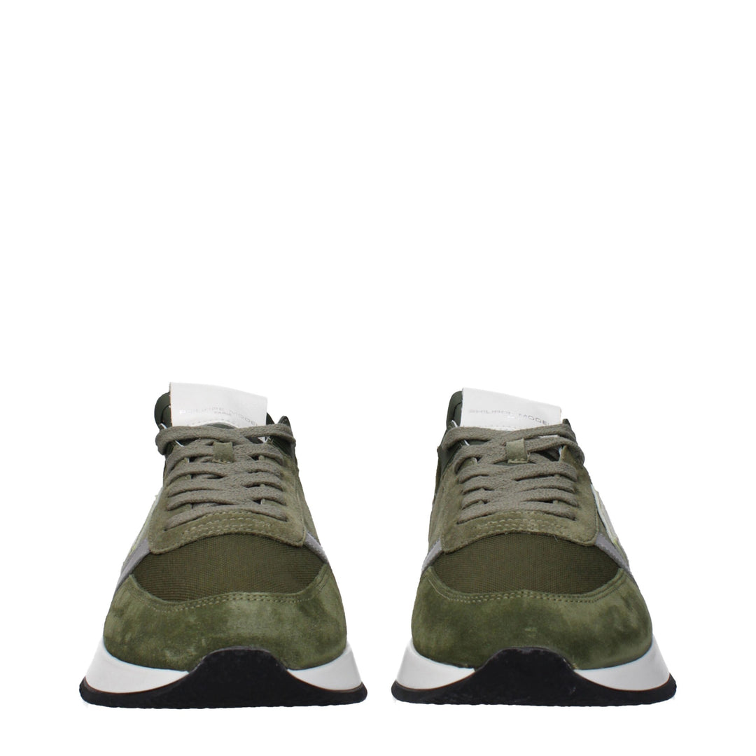 Green Leather Sneakers