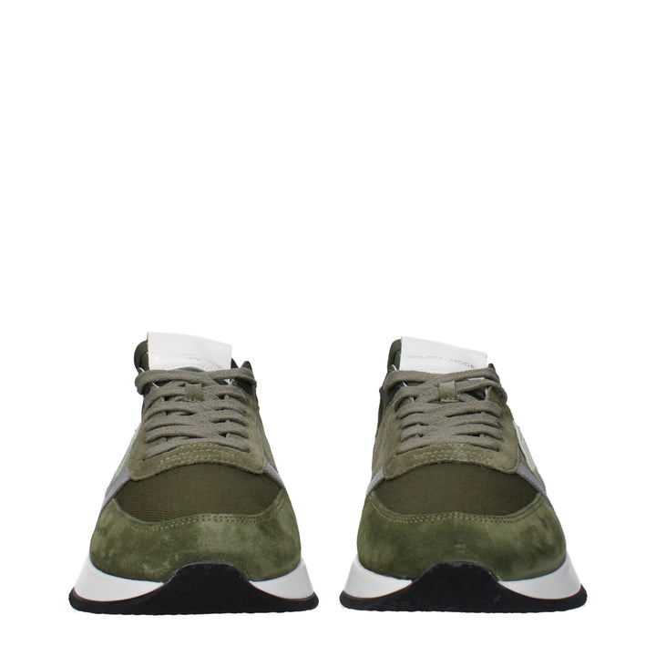 Green Leather Sneakers