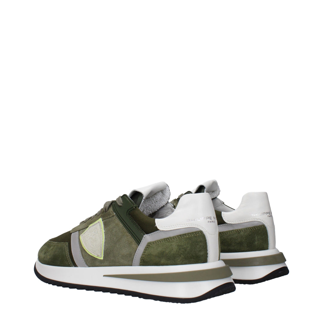 Green Leather Sneakers