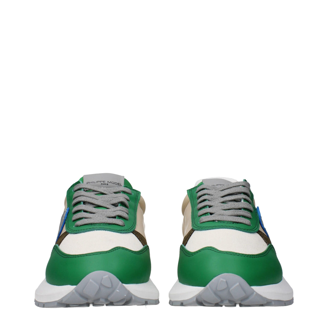 Green Fabric Sneakers
