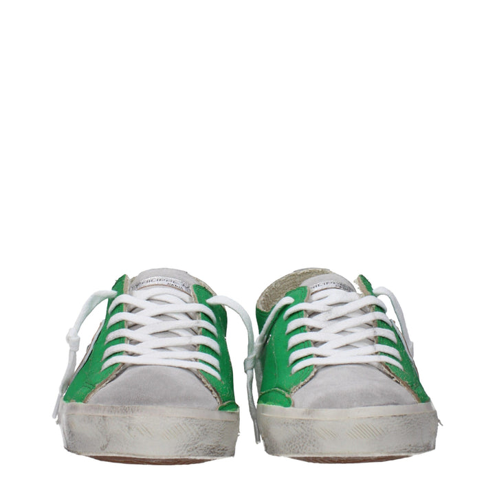 Green Leather Sneakers