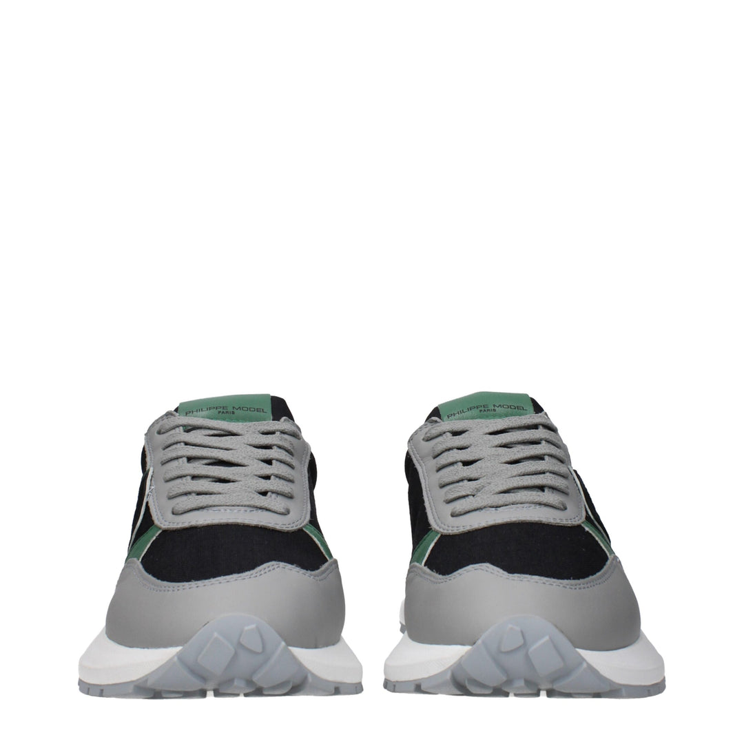 Black Fabric Sneakers