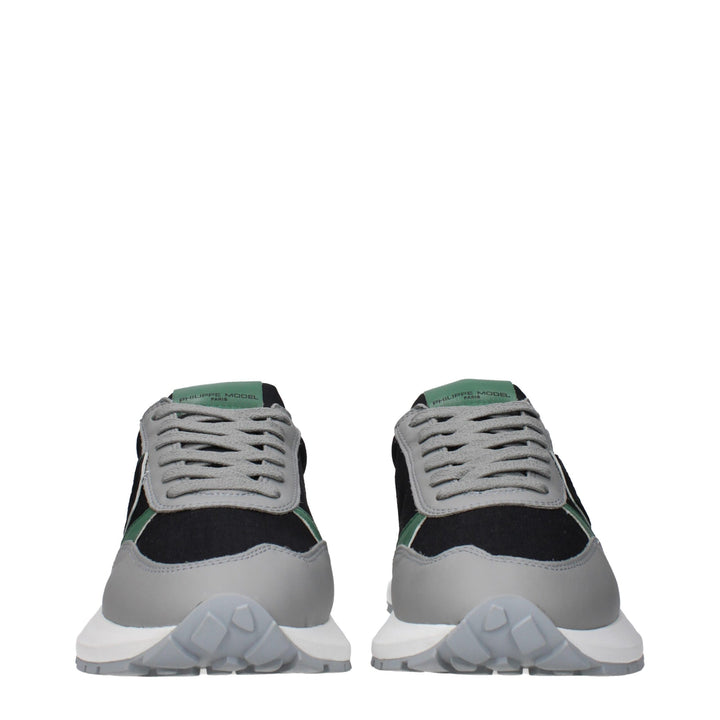 Black Fabric Sneakers