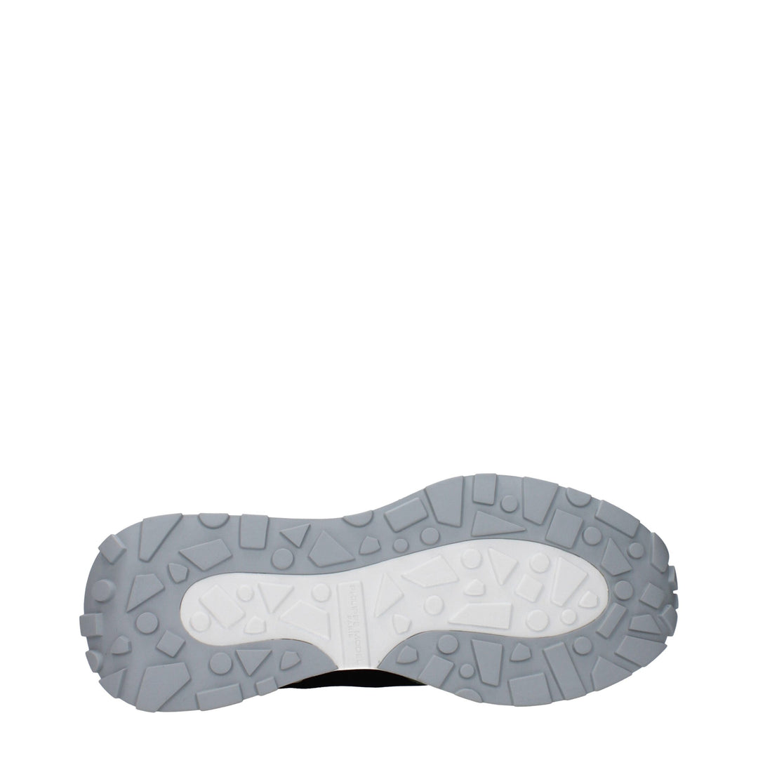 Black Fabric Sneakers