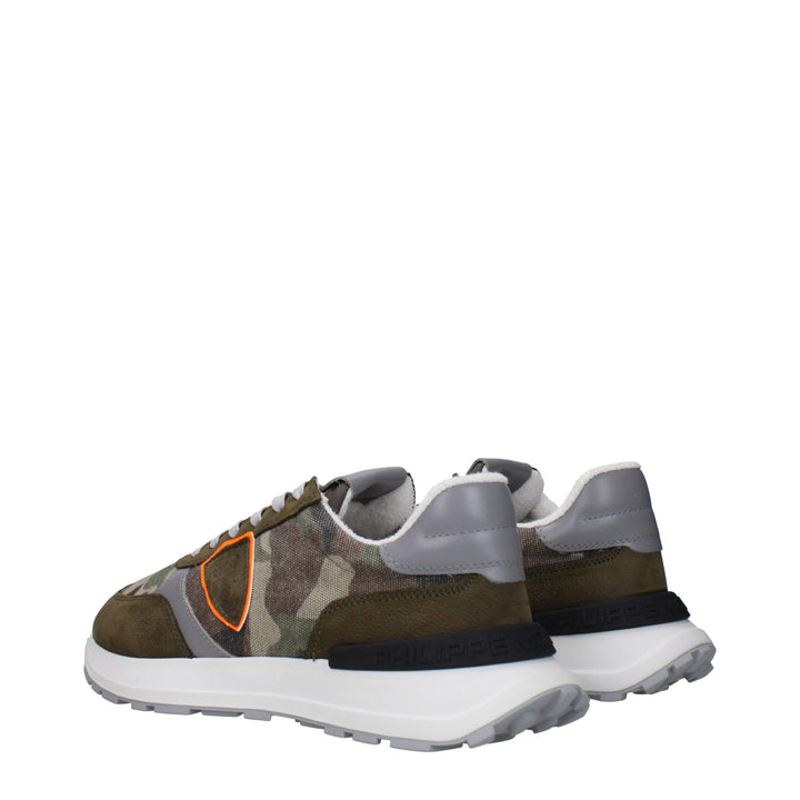 Green Fabric Sneakers