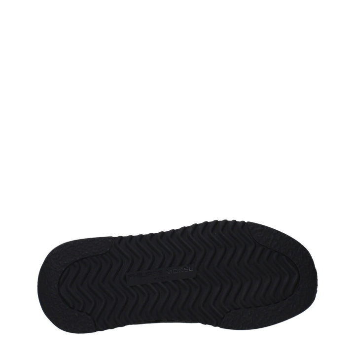 Blue Leather Sneakers