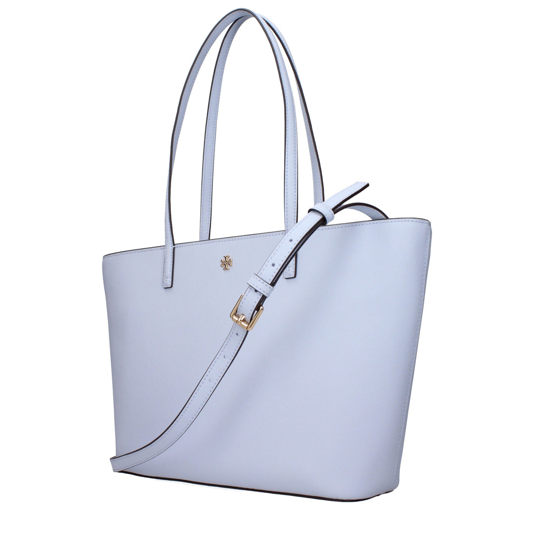 Light Blue Leather Shoulder Bag