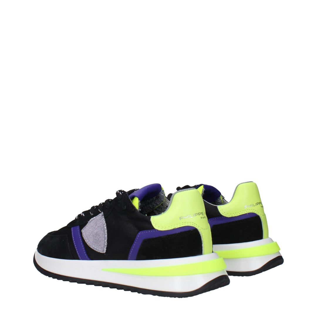 Black Fabric Sneakers