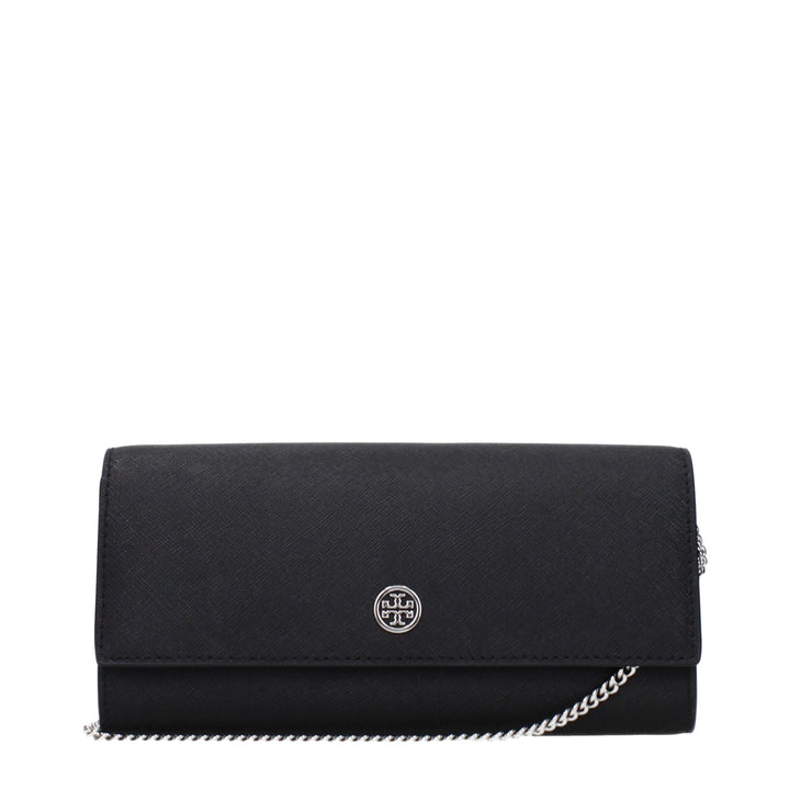 Black Leather Clutch Bag