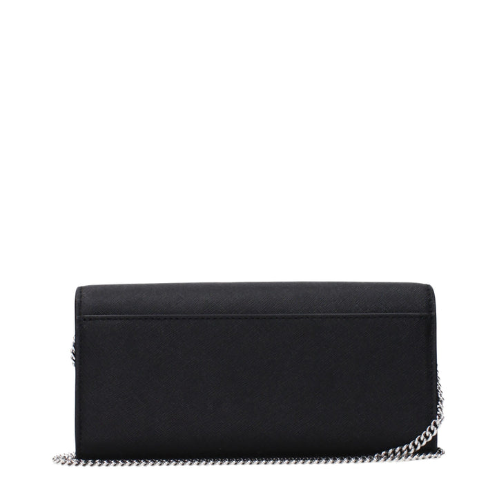 Black Leather Clutch Bag