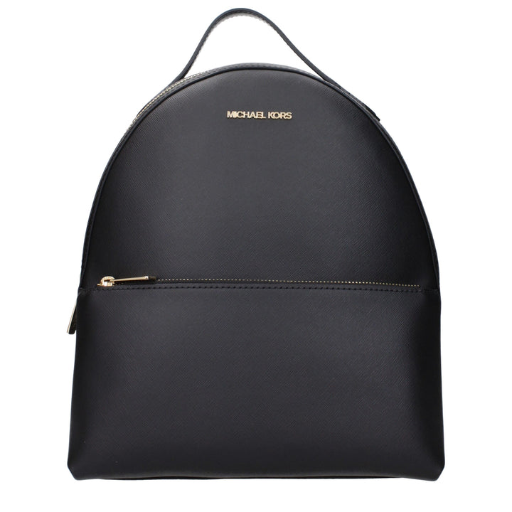 Black Leather Backpack