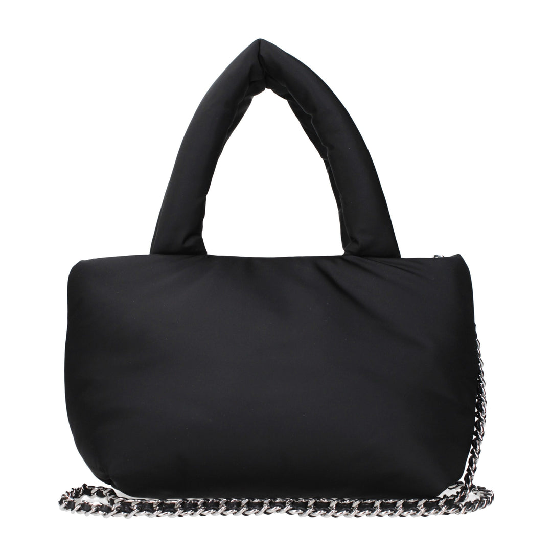 Black Fabric Handbag
