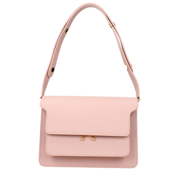 Pink Leather Shoulder Bags