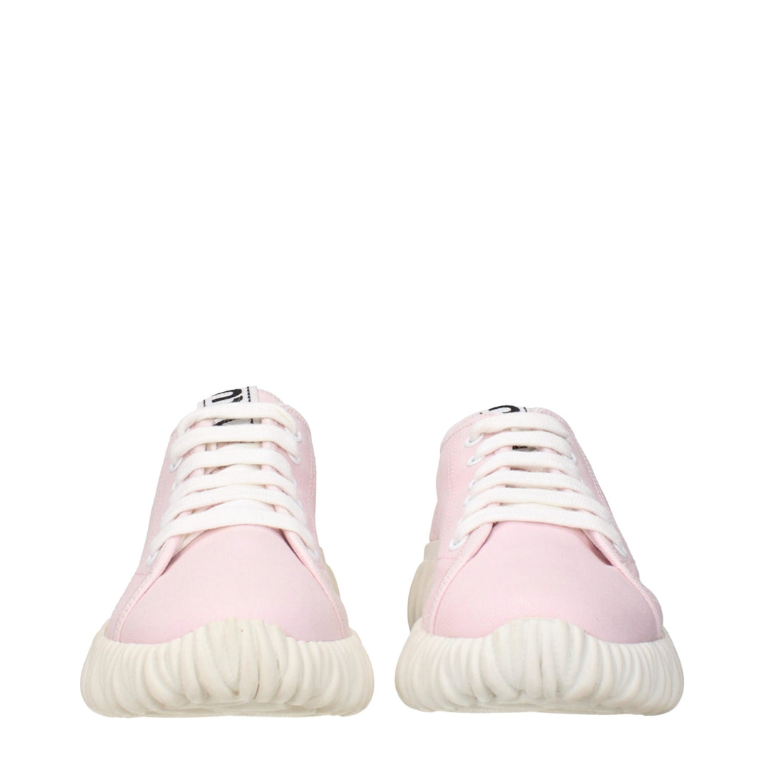 Pink Fabric Sneakers
