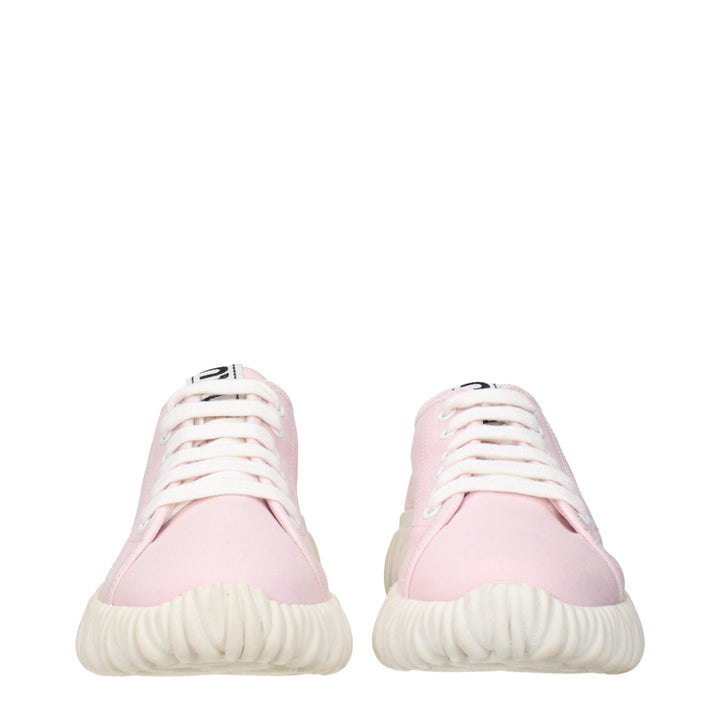 Pink Fabric Sneakers