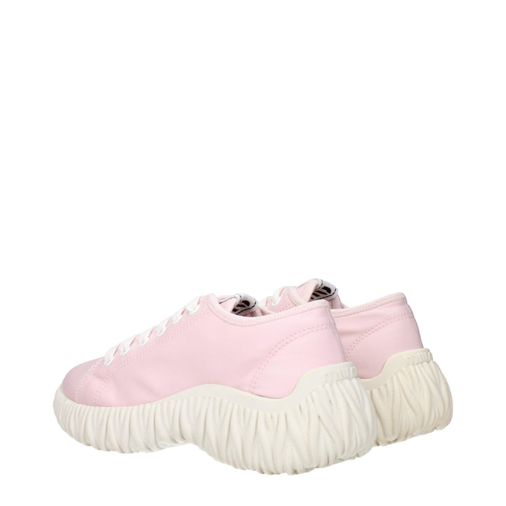 Pink Fabric Sneakers