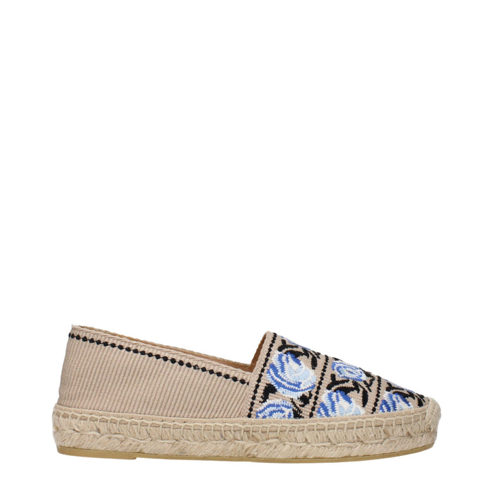Beige Fabric Espadrille