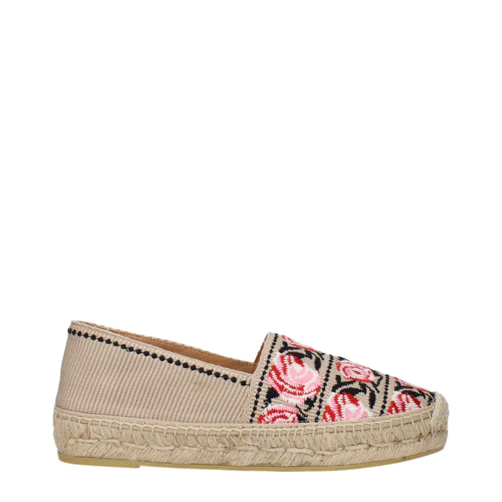 Beige Fabric Espadrille