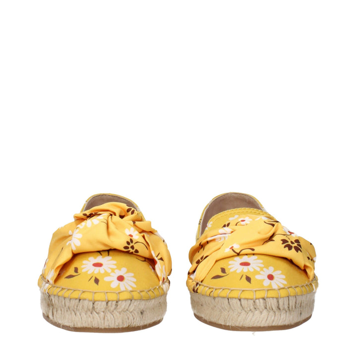 Yellow Fabric Espadrille