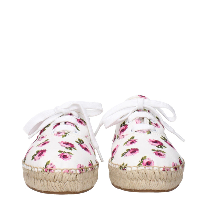 White Fabric Espadrille