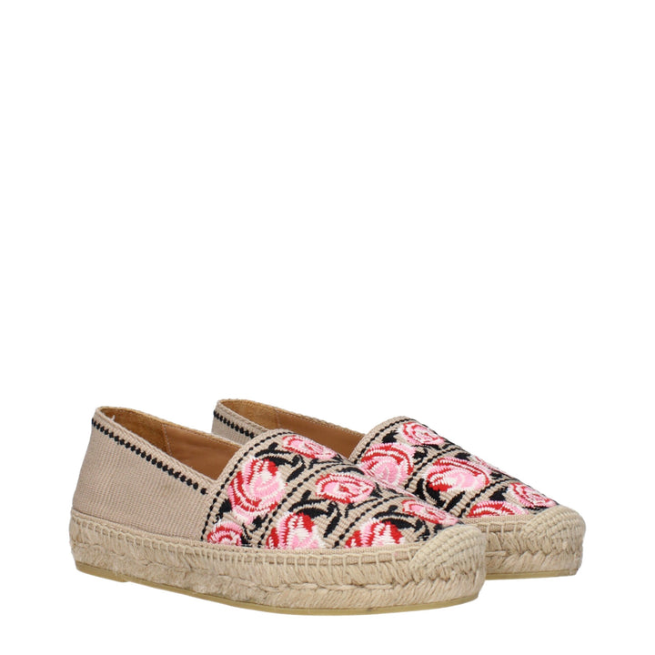Beige Fabric Espadrille
