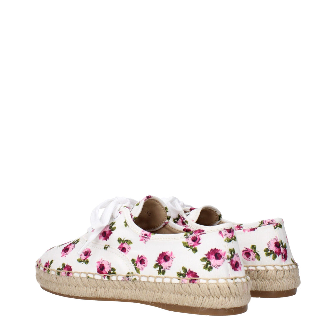 White Fabric Espadrille
