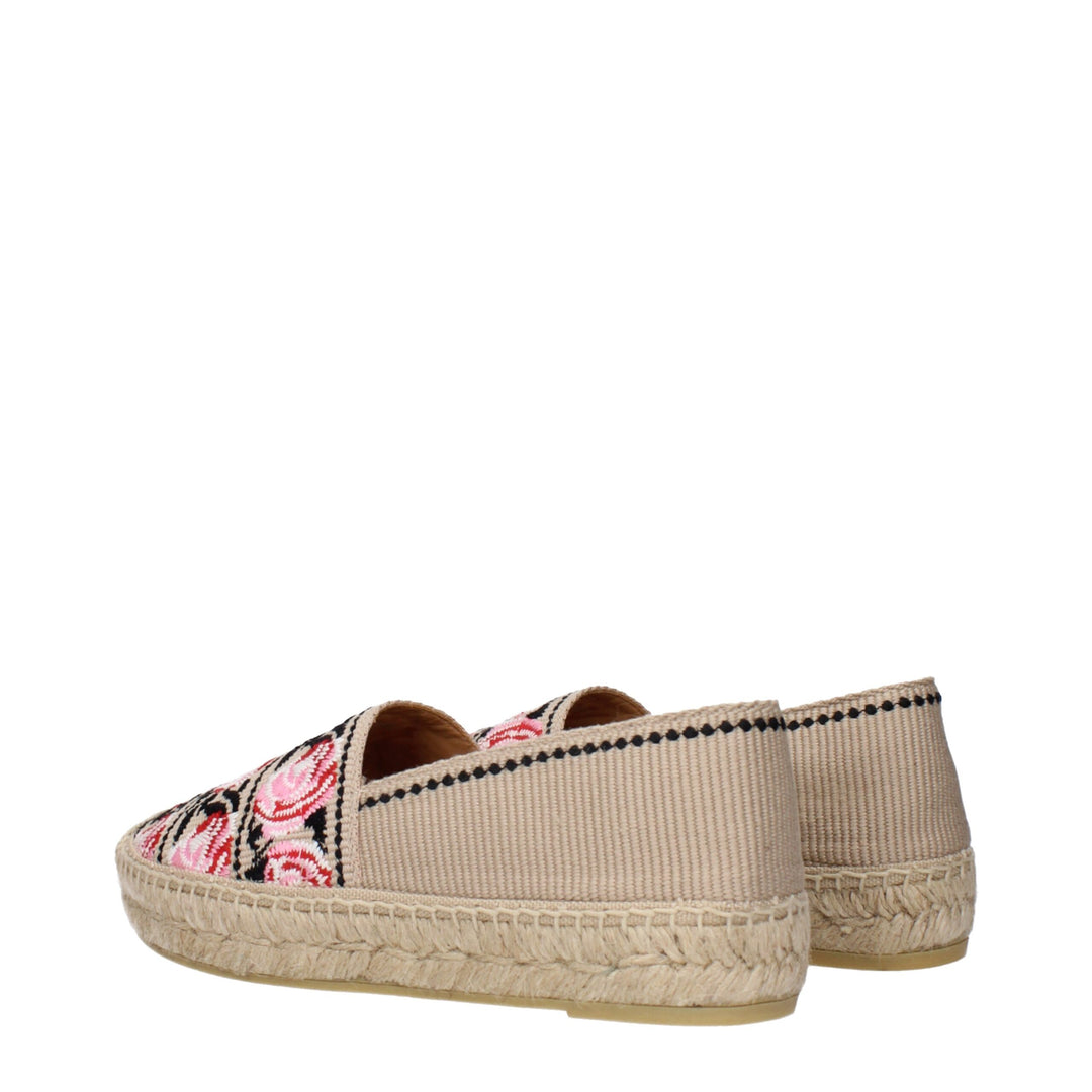 Beige Fabric Espadrille