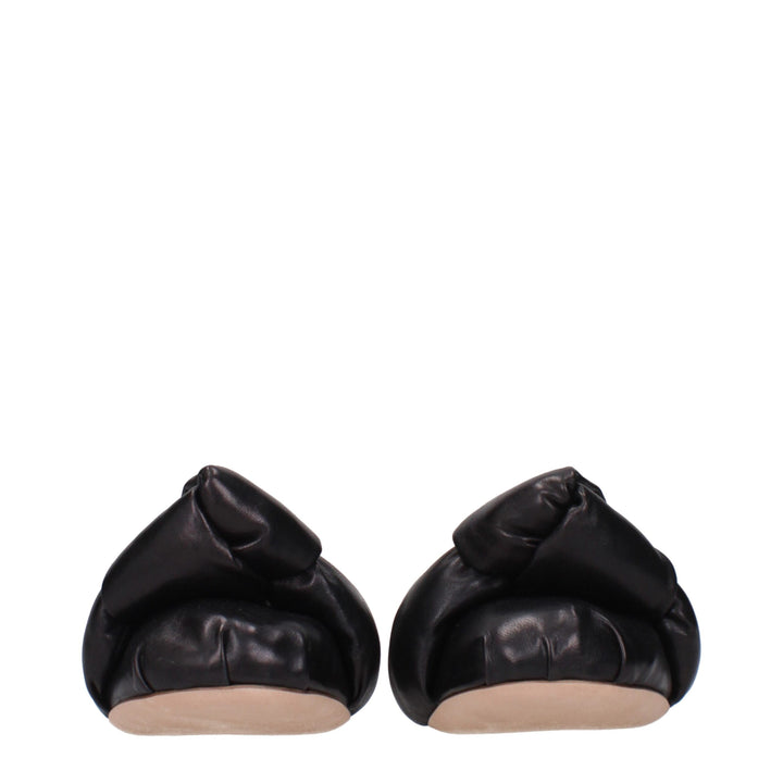 Black Leather Ballet Flat