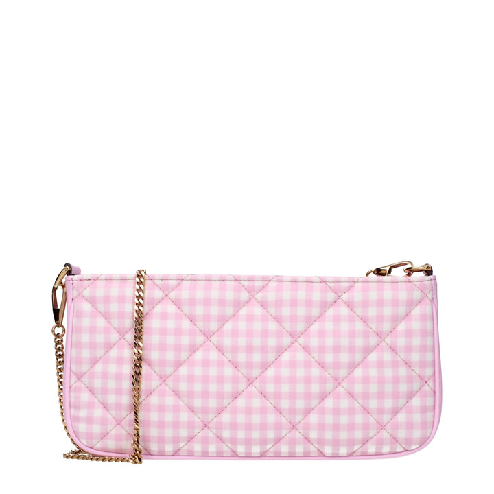 Pink Fabric Shoulder Bags