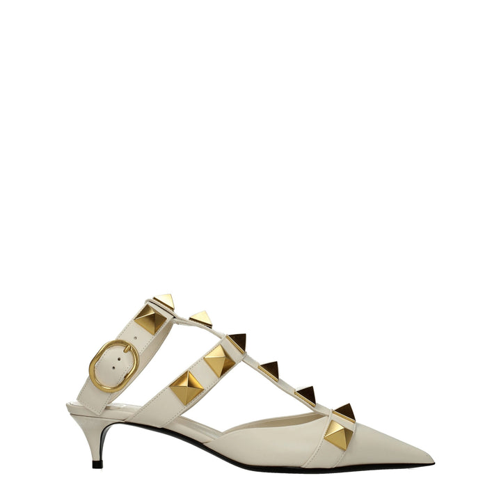 Beige Leather Sandal