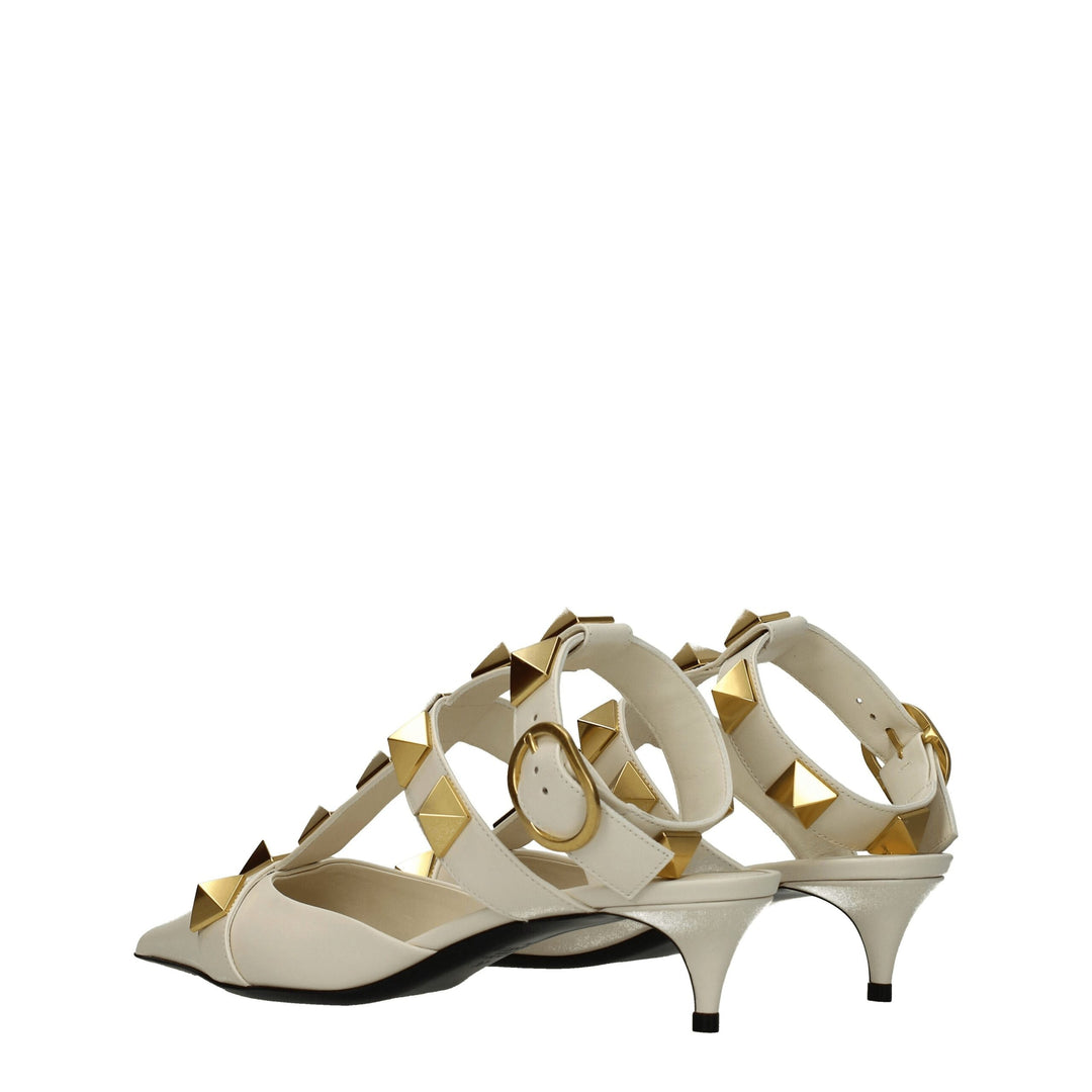 Beige Leather Sandal