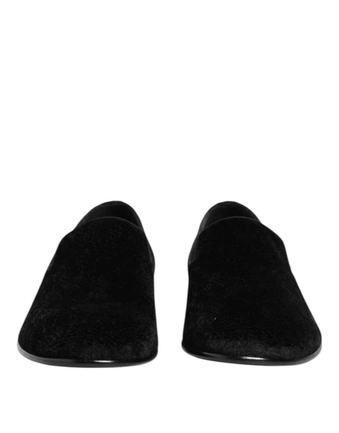 Black Jacquard Loafers Formal Men Dress Shoes